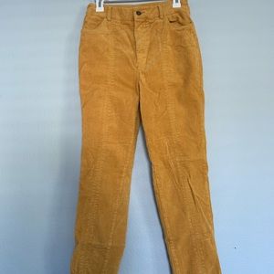 Forever 21 Corduroy Yellow Jeans